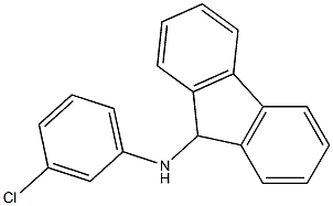 N-(3-chlorophenyl)-9H-fluoren-9-amine Struktur