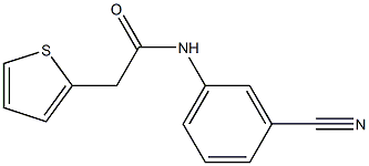 N-(3-cyanophenyl)-2-thien-2-ylacetamide Struktur