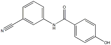 N-(3-cyanophenyl)-4-hydroxybenzamide Struktur