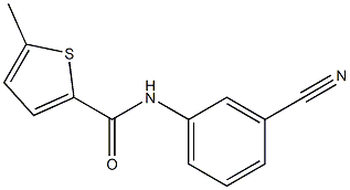 N-(3-cyanophenyl)-5-methylthiophene-2-carboxamide Struktur