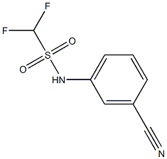 N-(3-cyanophenyl)difluoromethanesulfonamide Struktur