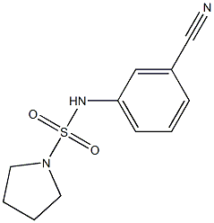 N-(3-cyanophenyl)pyrrolidine-1-sulfonamide Struktur