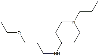 N-(3-ethoxypropyl)-1-propylpiperidin-4-amine Struktur