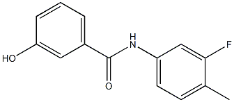 N-(3-fluoro-4-methylphenyl)-3-hydroxybenzamide Struktur