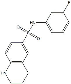 N-(3-fluorophenyl)-1,2,3,4-tetrahydroquinoline-6-sulfonamide Struktur