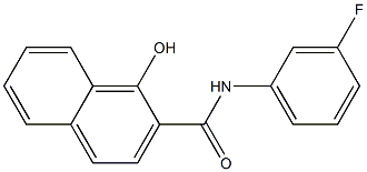 N-(3-fluorophenyl)-1-hydroxynaphthalene-2-carboxamide Struktur