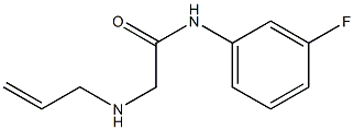 N-(3-fluorophenyl)-2-(prop-2-en-1-ylamino)acetamide Struktur