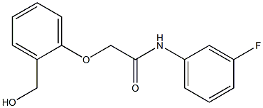 N-(3-fluorophenyl)-2-[2-(hydroxymethyl)phenoxy]acetamide Struktur