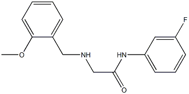 N-(3-fluorophenyl)-2-{[(2-methoxyphenyl)methyl]amino}acetamide Struktur