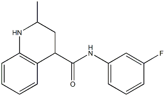 N-(3-fluorophenyl)-2-methyl-1,2,3,4-tetrahydroquinoline-4-carboxamide Struktur