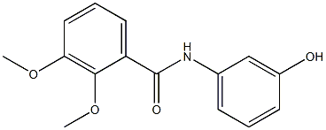 N-(3-hydroxyphenyl)-2,3-dimethoxybenzamide Struktur