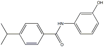 N-(3-hydroxyphenyl)-4-(propan-2-yl)benzamide Struktur