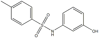 N-(3-hydroxyphenyl)-4-methylbenzene-1-sulfonamide Struktur