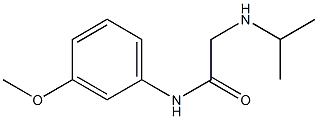 N-(3-methoxyphenyl)-2-(propan-2-ylamino)acetamide Struktur