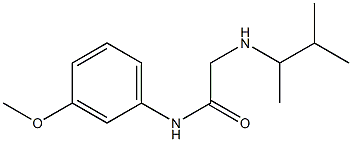 N-(3-methoxyphenyl)-2-[(3-methylbutan-2-yl)amino]acetamide Struktur