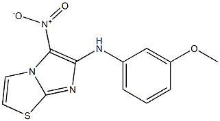 N-(3-methoxyphenyl)-5-nitroimidazo[2,1-b][1,3]thiazol-6-amine Struktur