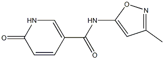 N-(3-methyl-1,2-oxazol-5-yl)-6-oxo-1,6-dihydropyridine-3-carboxamide Struktur