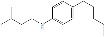 N-(3-methylbutyl)-4-pentylaniline Struktur