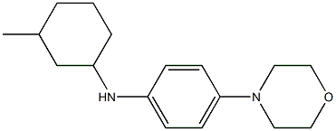 N-(3-methylcyclohexyl)-4-(morpholin-4-yl)aniline Struktur