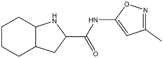 N-(3-methylisoxazol-5-yl)octahydro-1H-indole-2-carboxamide Struktur