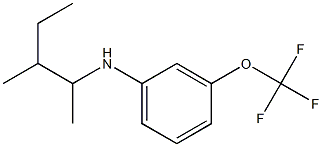 N-(3-methylpentan-2-yl)-3-(trifluoromethoxy)aniline Struktur