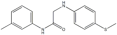 N-(3-methylphenyl)-2-{[4-(methylsulfanyl)phenyl]amino}acetamide Struktur