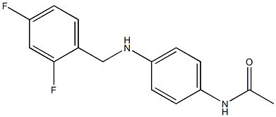 N-(4-{[(2,4-difluorophenyl)methyl]amino}phenyl)acetamide Struktur