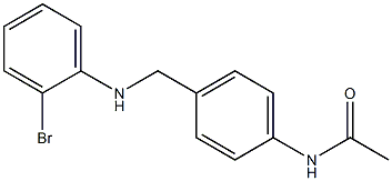 N-(4-{[(2-bromophenyl)amino]methyl}phenyl)acetamide Struktur