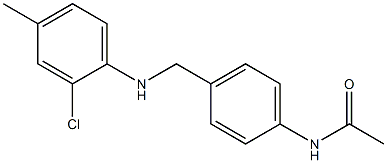 N-(4-{[(2-chloro-4-methylphenyl)amino]methyl}phenyl)acetamide Struktur