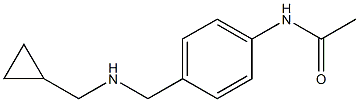 N-(4-{[(cyclopropylmethyl)amino]methyl}phenyl)acetamide Struktur