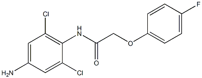 N-(4-amino-2,6-dichlorophenyl)-2-(4-fluorophenoxy)acetamide Struktur