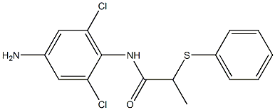 N-(4-amino-2,6-dichlorophenyl)-2-(phenylsulfanyl)propanamide Struktur