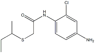 N-(4-amino-2-chlorophenyl)-2-(butan-2-ylsulfanyl)acetamide Struktur