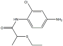 N-(4-amino-2-chlorophenyl)-2-(ethylsulfanyl)propanamide Struktur