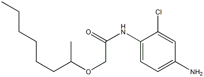 N-(4-amino-2-chlorophenyl)-2-(octan-2-yloxy)acetamide Struktur