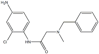 N-(4-amino-2-chlorophenyl)-2-[benzyl(methyl)amino]acetamide Struktur