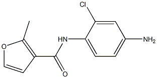 N-(4-amino-2-chlorophenyl)-2-methyl-3-furamide Struktur