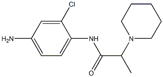 N-(4-amino-2-chlorophenyl)-2-piperidin-1-ylpropanamide Struktur