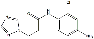 N-(4-amino-2-chlorophenyl)-3-(1H-1,2,4-triazol-1-yl)propanamide Struktur