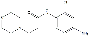 N-(4-amino-2-chlorophenyl)-3-(thiomorpholin-4-yl)propanamide Struktur