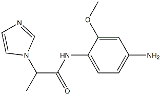 N-(4-amino-2-methoxyphenyl)-2-(1H-imidazol-1-yl)propanamide Struktur