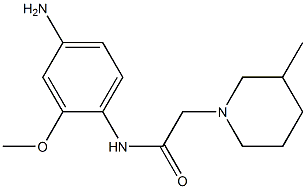 N-(4-amino-2-methoxyphenyl)-2-(3-methylpiperidin-1-yl)acetamide Struktur