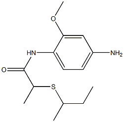 N-(4-amino-2-methoxyphenyl)-2-(butan-2-ylsulfanyl)propanamide Struktur