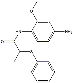 N-(4-amino-2-methoxyphenyl)-2-(phenylsulfanyl)propanamide Struktur