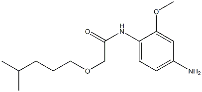 N-(4-amino-2-methoxyphenyl)-2-[(4-methylpentyl)oxy]acetamide Struktur