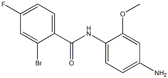 N-(4-amino-2-methoxyphenyl)-2-bromo-4-fluorobenzamide Struktur