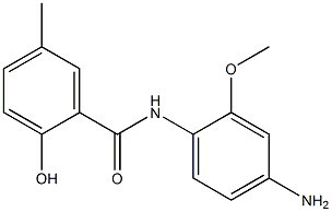 N-(4-amino-2-methoxyphenyl)-2-hydroxy-5-methylbenzamide Struktur