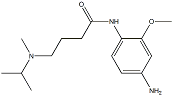 N-(4-amino-2-methoxyphenyl)-4-[isopropyl(methyl)amino]butanamide Struktur