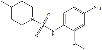 N-(4-amino-2-methoxyphenyl)-4-methylpiperidine-1-sulfonamide Struktur