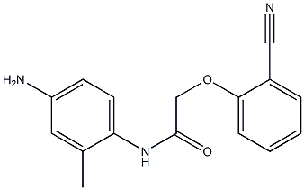 N-(4-amino-2-methylphenyl)-2-(2-cyanophenoxy)acetamide Struktur